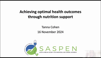 Achieving optimal health outcomes through nutritional support...
