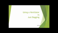 Ventilation vs bagging in the pre-hospital setting...