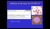 Malaria and COVID - Take home message...