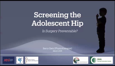 Screening the adolescent hip: ...