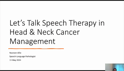 Let’s talk speech therapy in...