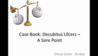 Case Book. Decubitis ulcer a sore subject...