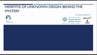 Hepatitis of Unknown Origin: B...