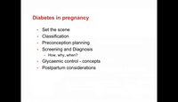 Diabetes in Pregnancy...