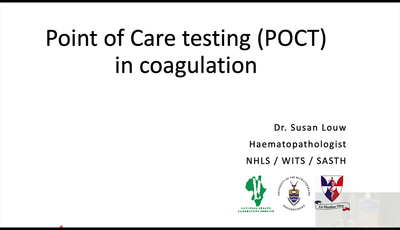 Point of Care in Coagulation...