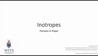 Inotropes - Precision or Prayer...