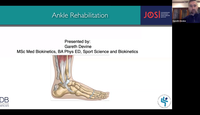 Rehabilitation of the Ankle...