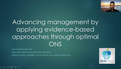Advancing management by applying evidence-based approaches  through optimal oral nutrition supplements...