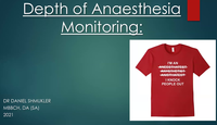 Depth of Anaesthesia Monitoring in 2021...