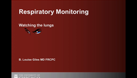 Respiratory monitoring. Watching the lungs...