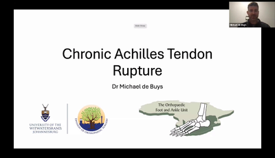 Chronic Achilles Rupture...