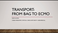 Transport: from BAG to ECMO...