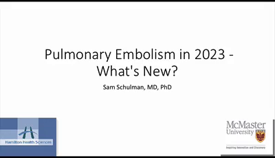 Pulmonary Embolism in 2023...