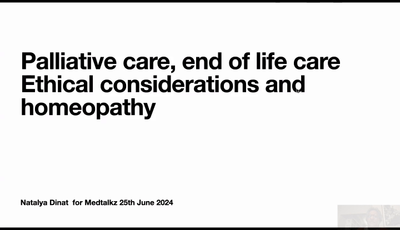 Palliative care and Homeopathy...