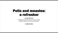 Polio and Measles Update...