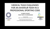 Medical Team Challenges For An Amateur Team In A Professional Sporting Code...