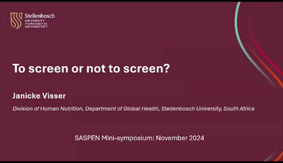 Nutritional Screening...