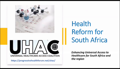 UHAC proposals and current health system issues...