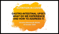 Gastrointestinal upset in COVID-19 patients...