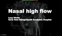Nasal high flow for COVID19...