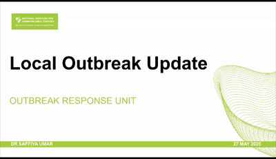 NICD outbreak update - Local...
