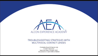 Trouble Shooting Strategies with Multifocal Contact Lenses...
