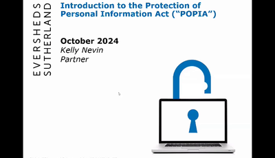 Introduction to the Protection of Personal Information Act...