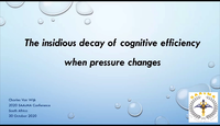The insidious nature of cognitive decay associated with pressure changes...