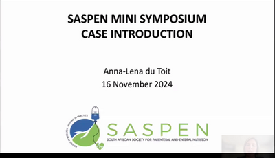 SASPEN Mini Symposium Case Introduction...