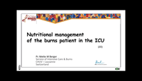 Nutritional management of the burns patient...