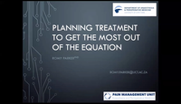 Treatment Planning to Maximize The Pain Equation...
