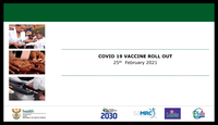 COVID-19 vaccination program and Sisonke rollout...