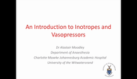 Introduction to inotropes and vasopressors...